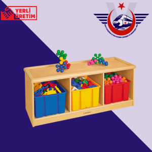 3 BÖLMELİ DEPOLAMA DOLABI