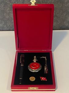 KÖSTEKLİ SAAT SETİ - GOLD RENK