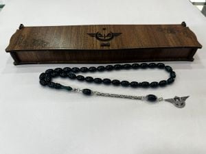 SIKMA KEHRİBAR TESPİH-LACİVERT- TCDD ÖZEL